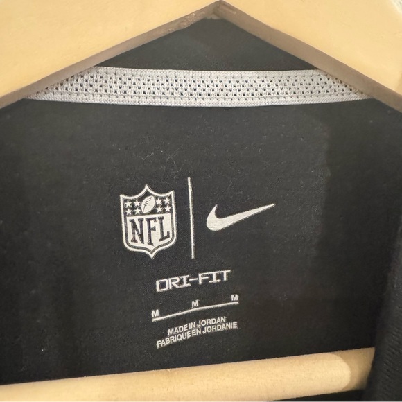 Nike Las Vegas Raiders Sideline Tonal Logo Performance Player Shirt Size M NFL - Picture 6 of 6